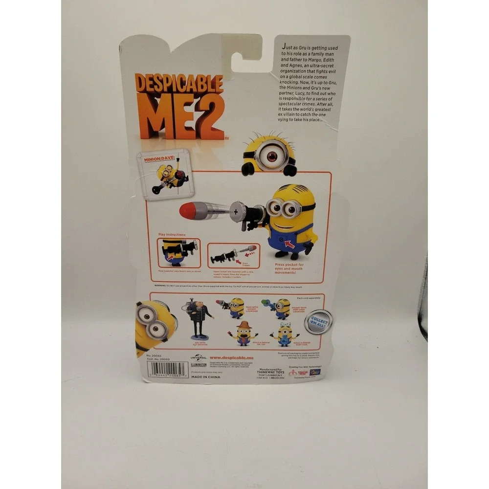 Despicable‎ Me 2 Minion DAVE with Rocket Launcher Deluxe Action Figure...
